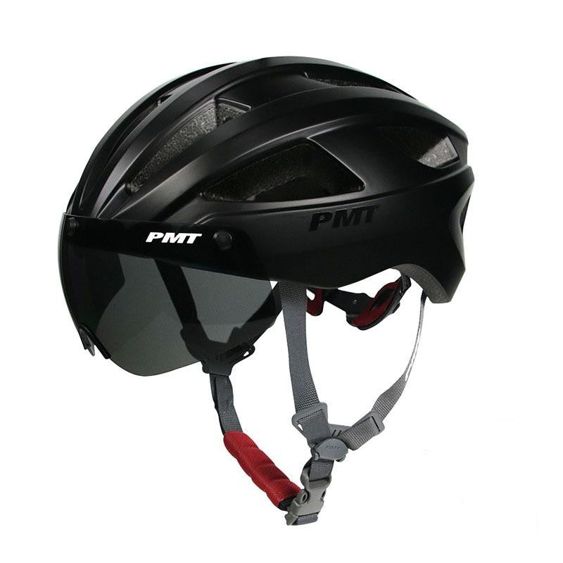 PMT Miduo 2.0 Ventilated Breathable Helmet Cycling Helmet with Gray Magnetic Goggles