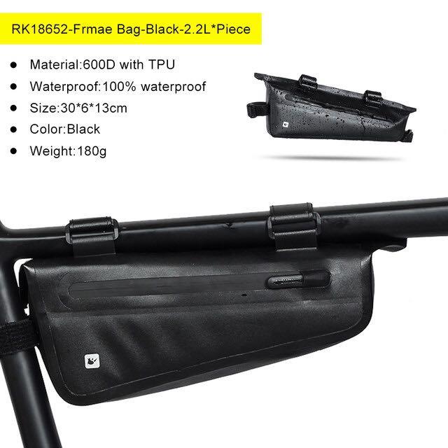 Rhinowalk Bicycle Bag 2.2L Large Capacity Triangular Bag
