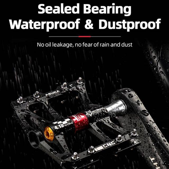 Rockbros aluminum alloy pedal lightweight design bicycle pedal waterproof and dustproof Bike Bicycle Pedal 