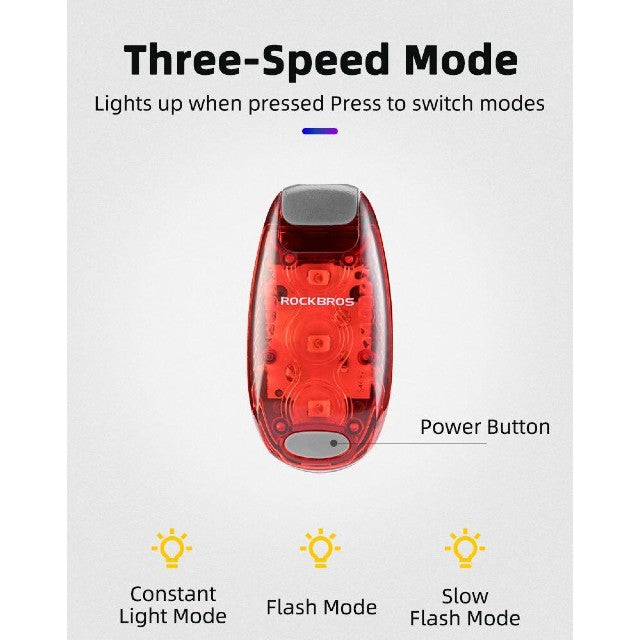Rockbros Multipurpose Bicycle Tail Light Helmet Tail Light Bicycle Bag Tail Light Tail Light 