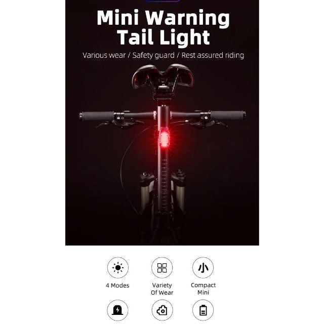 Rockbros Multipurpose Bicycle Tail Light Helmet Tail Light Bicycle Bag Tail Light Tail Light 