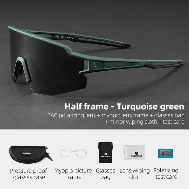 Rockbros Sports Glasses Polarized Glasses Half Frame Sun Protection Outdoor Glasses