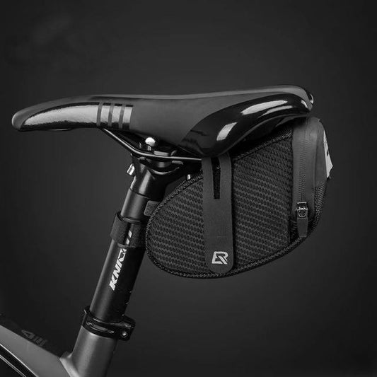 Rockbros Bicycle Tail Bag Size Lightweight and Convenient Velcro Fastening Medium Size Rear Bag w/ Magic Tape