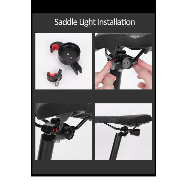 Rockbros Q5 Smart Induction Brake Bicycle Tail Light (Double Bracket Version) Smart Tail Light 