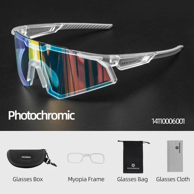 Rockbros Outdoor Activities Sunglasses Photochromic Sport Cycling