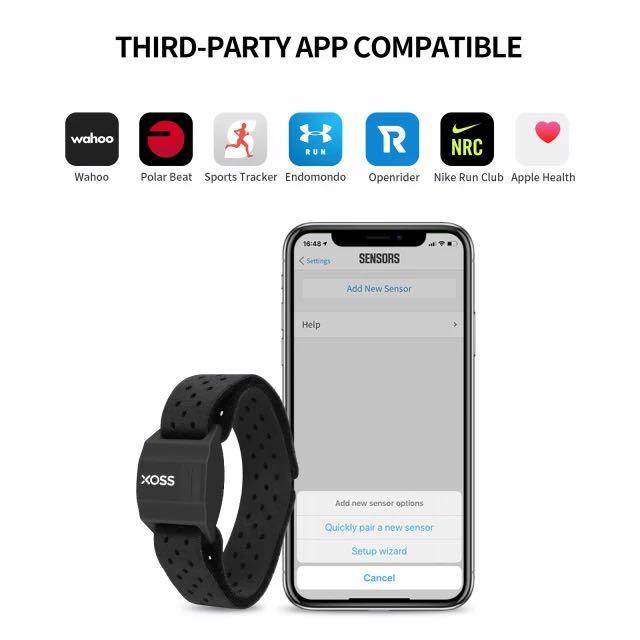 Xoss G+ Wireless Cycling Computer Sensor Heart Rate Armband 3 in 1 Set Speed/ Cadence HRM Bundle
