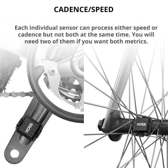 Xoss G+ Wireless Cycling Computer Sensor Heart Rate Armband 3 in 1 Set Speed/ Cadence HRM Bundle