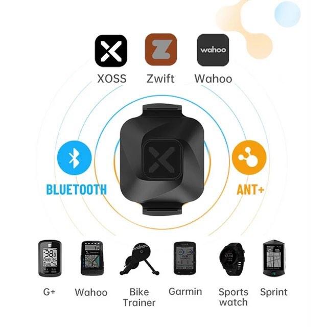XOSS VORTEX Cadence Speed ​​Cycling Sensor ANT+ Bluetooth compatible w/ Garmin IGSPORT BRYTON